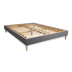 Matelas sommier kit gris Memo Spring Ressorts ensaches MAXI épaisseur