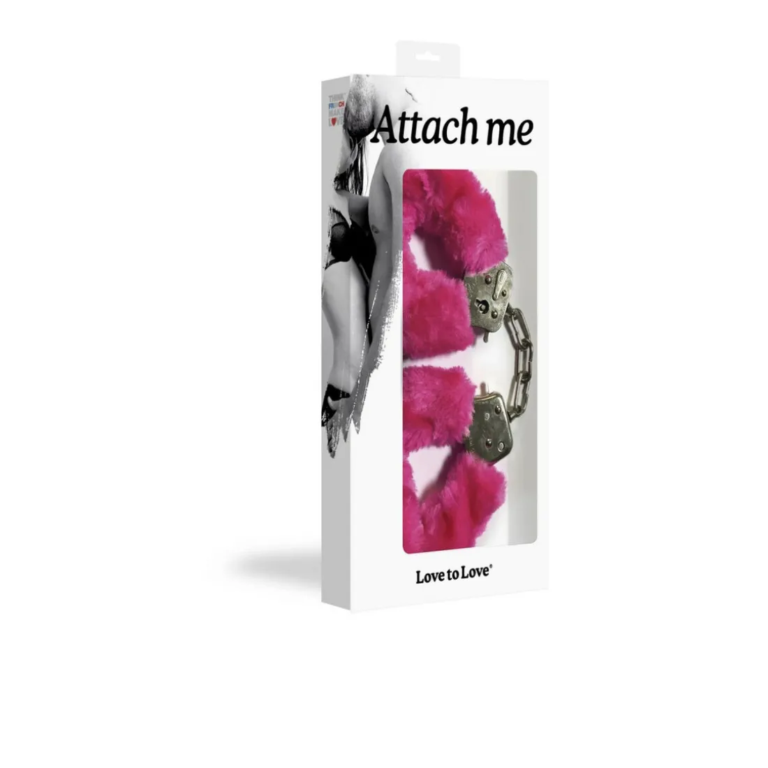 Menottes fausse fourrure ATTACH ME - MENOTTES ROSES LOVE TO LOVE