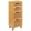Meuble 4 tiroirs bambou