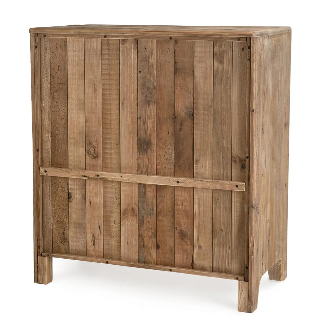 Meuble Chiffonnier ANDRIAN 5 Tiroirs Bois Pin Recyclé