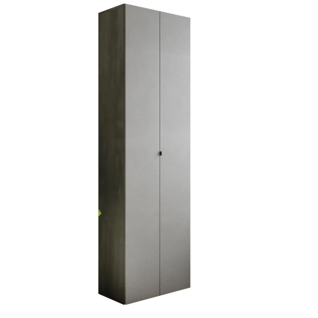 Meuble de rangement 2 portes 10 étagères reglable Blanc