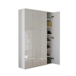 Meuble de rangement 4 portes 5 étagères reglable