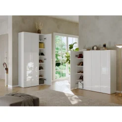 Meuble de rangement 3 portes 5 étagères reglable