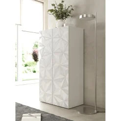 Meuble de rangement 2 portes 2 étagères