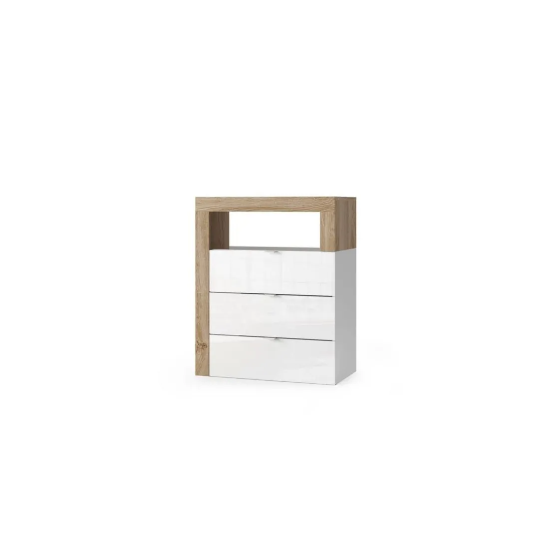 Meuble de rangement salle de bain Ancona 3 tiroirs L64xH78 cm