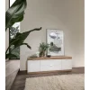 Meuble de TV lowboard 2 portes chene cadiz