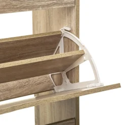 Meuble range-chaussures 3 tiroirs effet chêne naturel