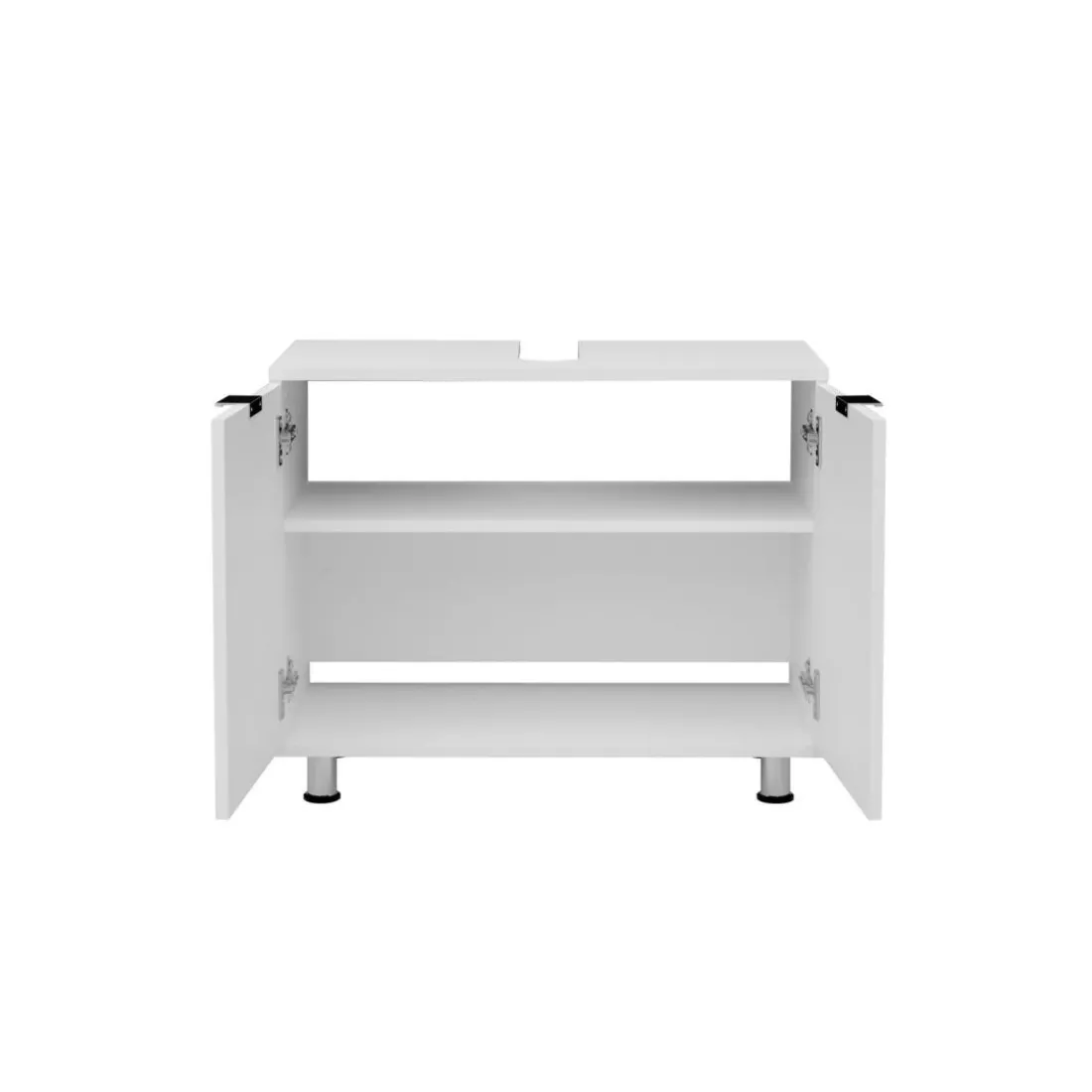 Meuble sous vasque avec deux portes ZAMORA 4 blanc