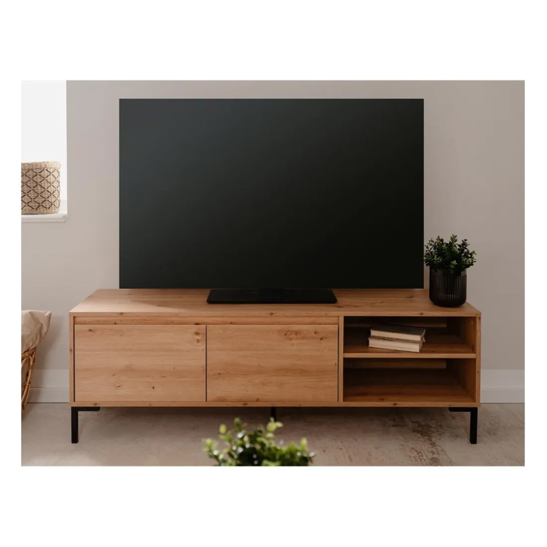 Meuble TV 2 Abattants 2 Niches PLOCK