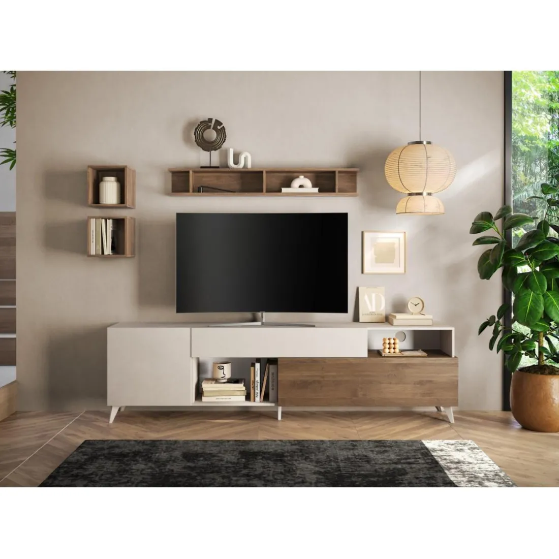 Meuble TV 241 cm Panneaux de particules