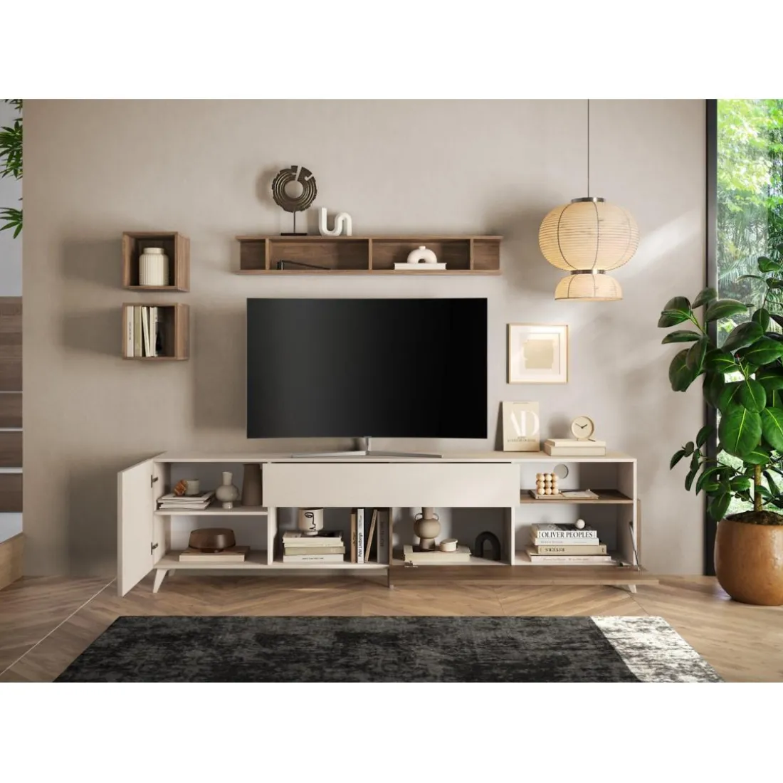Meuble TV 241 cm Panneaux de particules