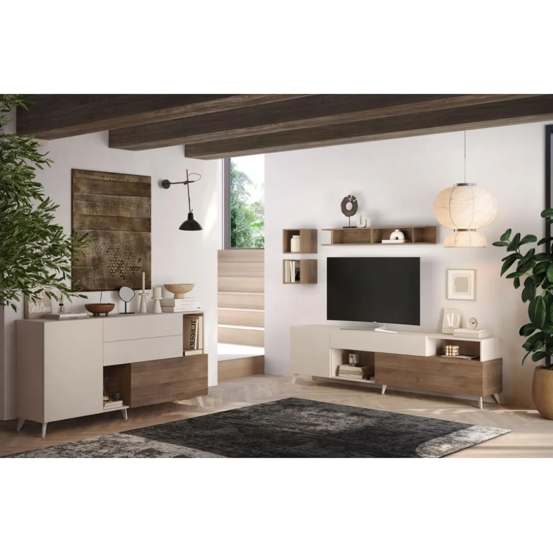 Meuble TV 241 cm Panneaux de particules