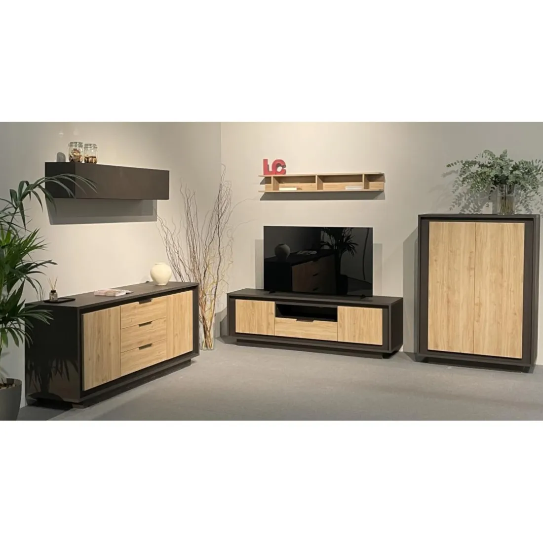 Meuble TV 2 portes et 1 tiroir Lava