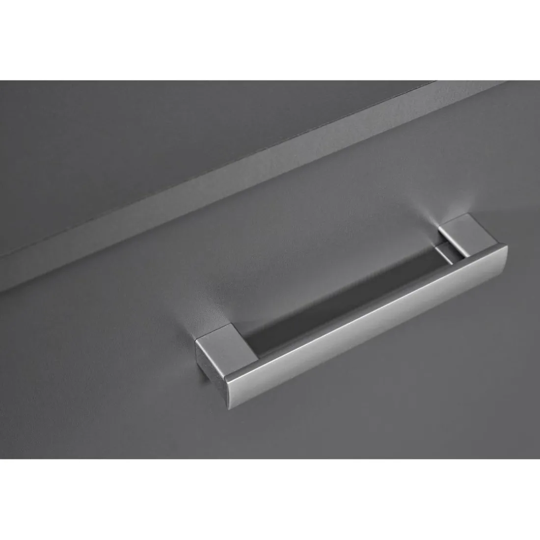 Meuble TV 2 Portes Gris Graphite ELENZIO