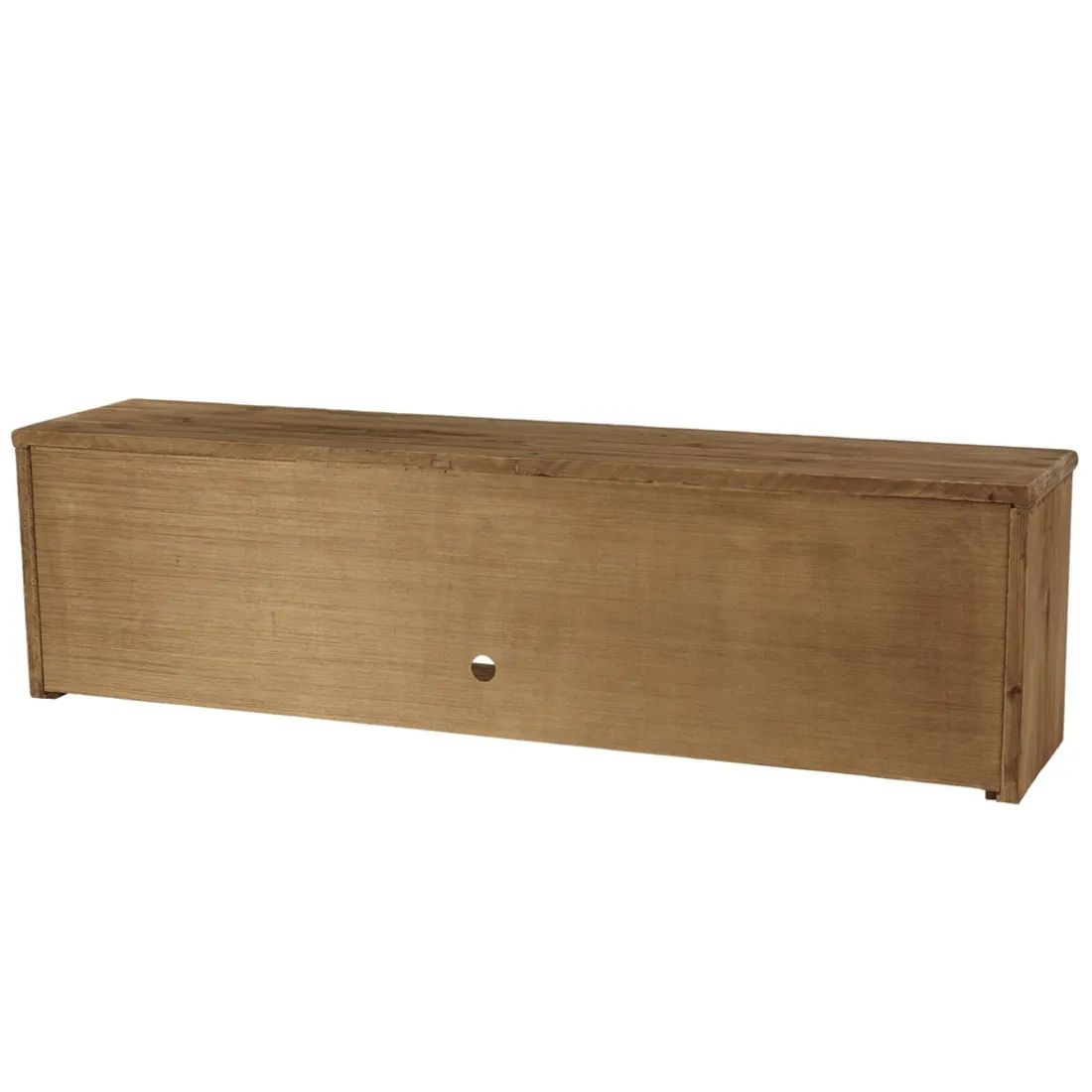 Meuble TV 4 tiroirs 1 niche bois pin recyclé SANDY