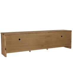 Meuble TV 2 tiroirs 4 portes bois pin recyclé SANDY