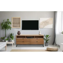Meuble TV avec 4 Tiroirs et 3 Niches FEELY