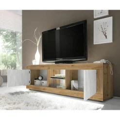 Meuble TV grande 2 portes sans éclairage