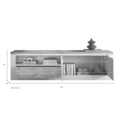 Meuble TV SAVONA Blanc
