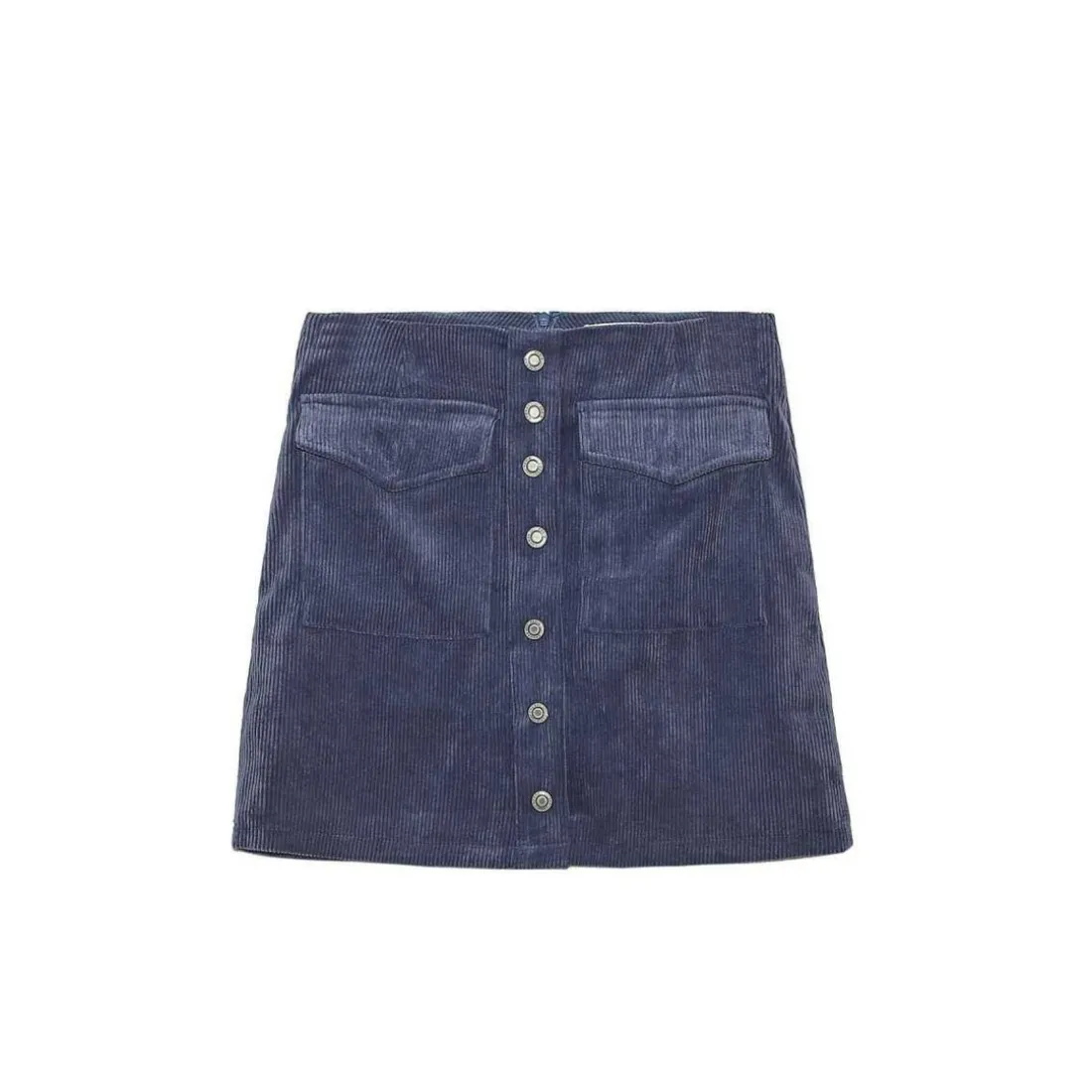 Mini Jupe en velours Jacksonville bleu