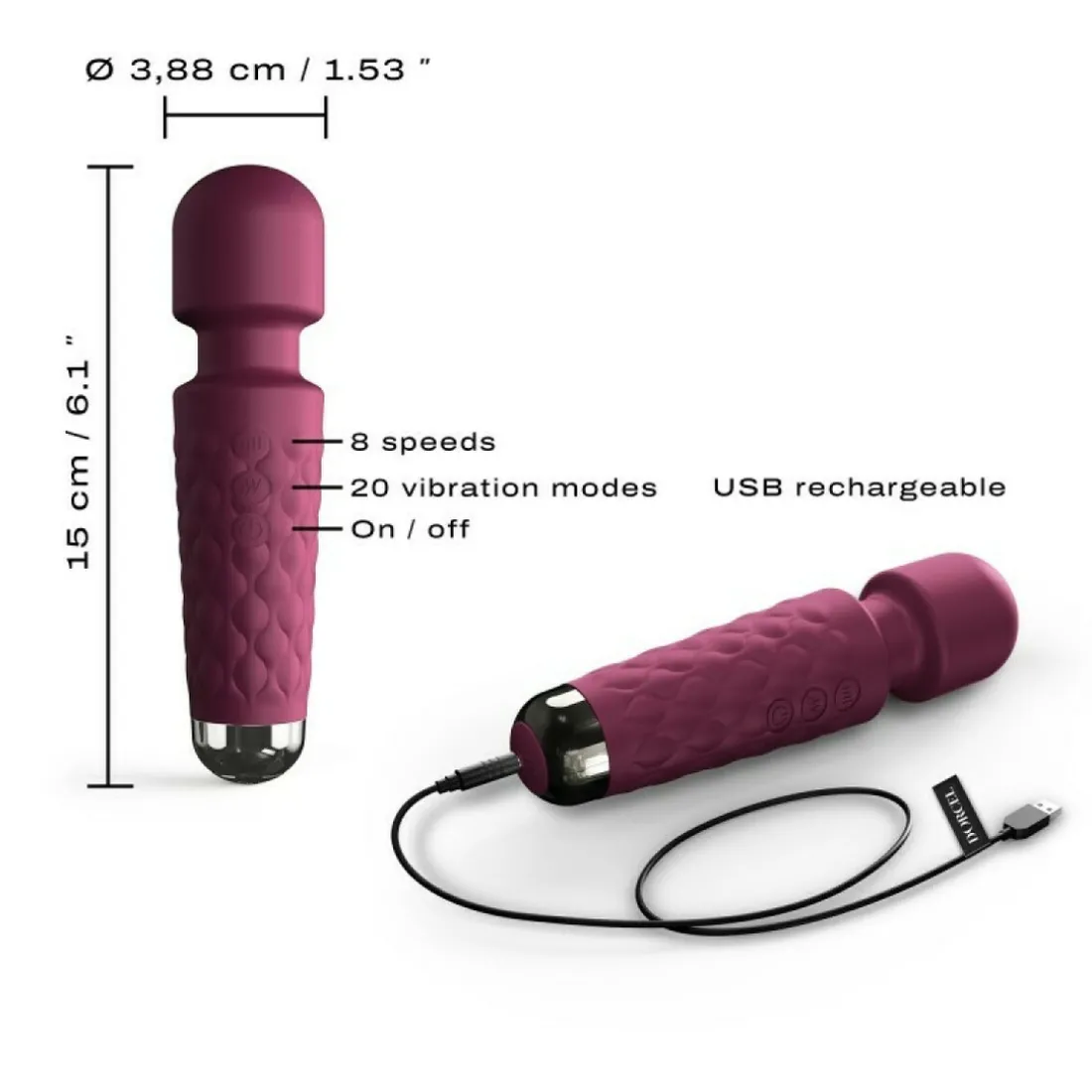 MINI WANDERFUL DORCEL ARGENT et ROSE