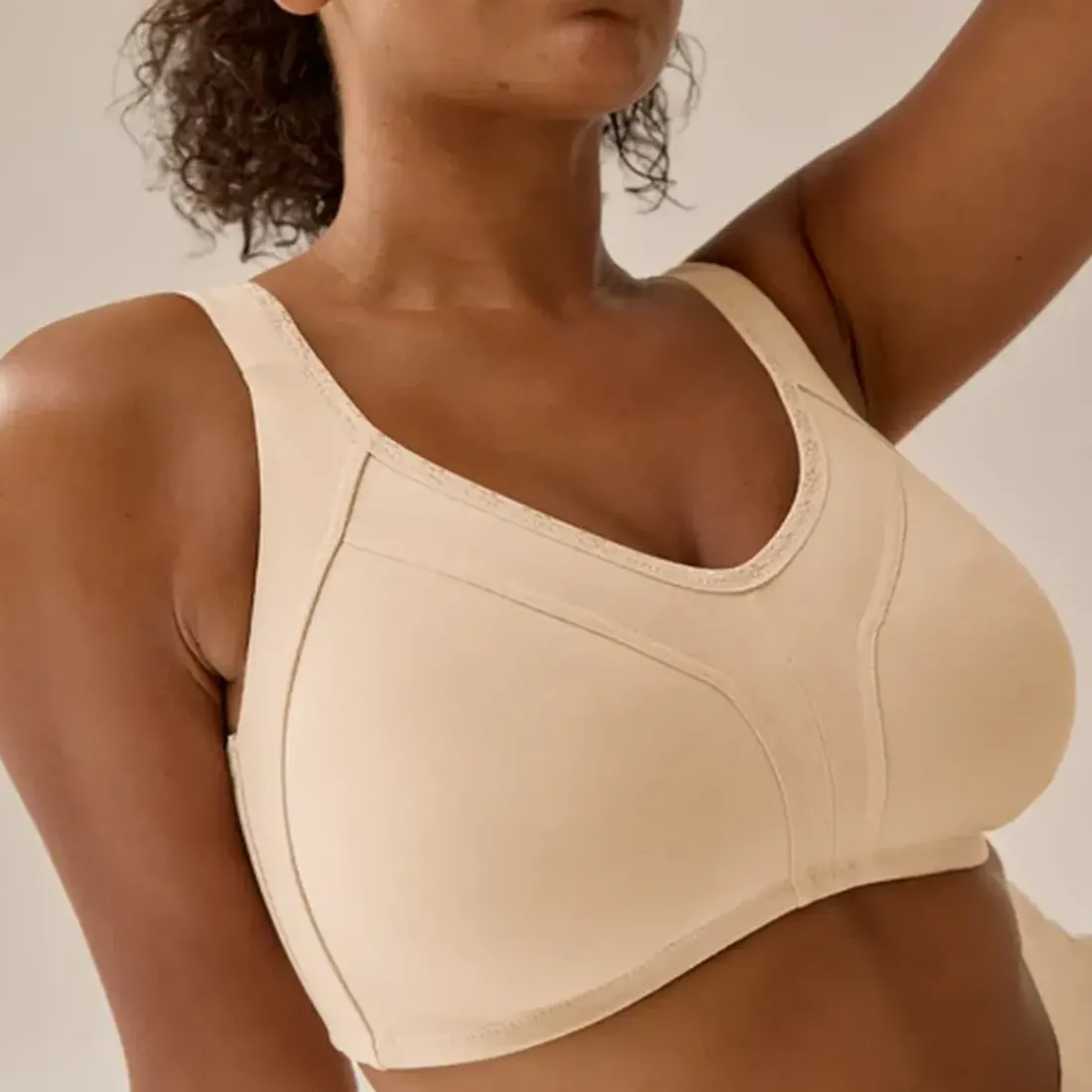 Minimiseur et lisseur latéral - Beige clair en coton