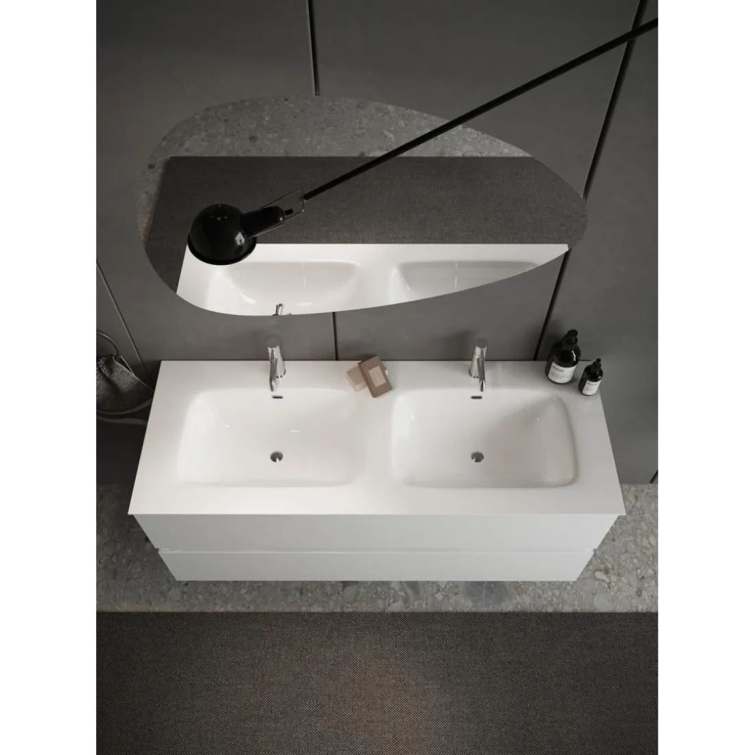 Miroir avec système led retroeclairé L92 cm