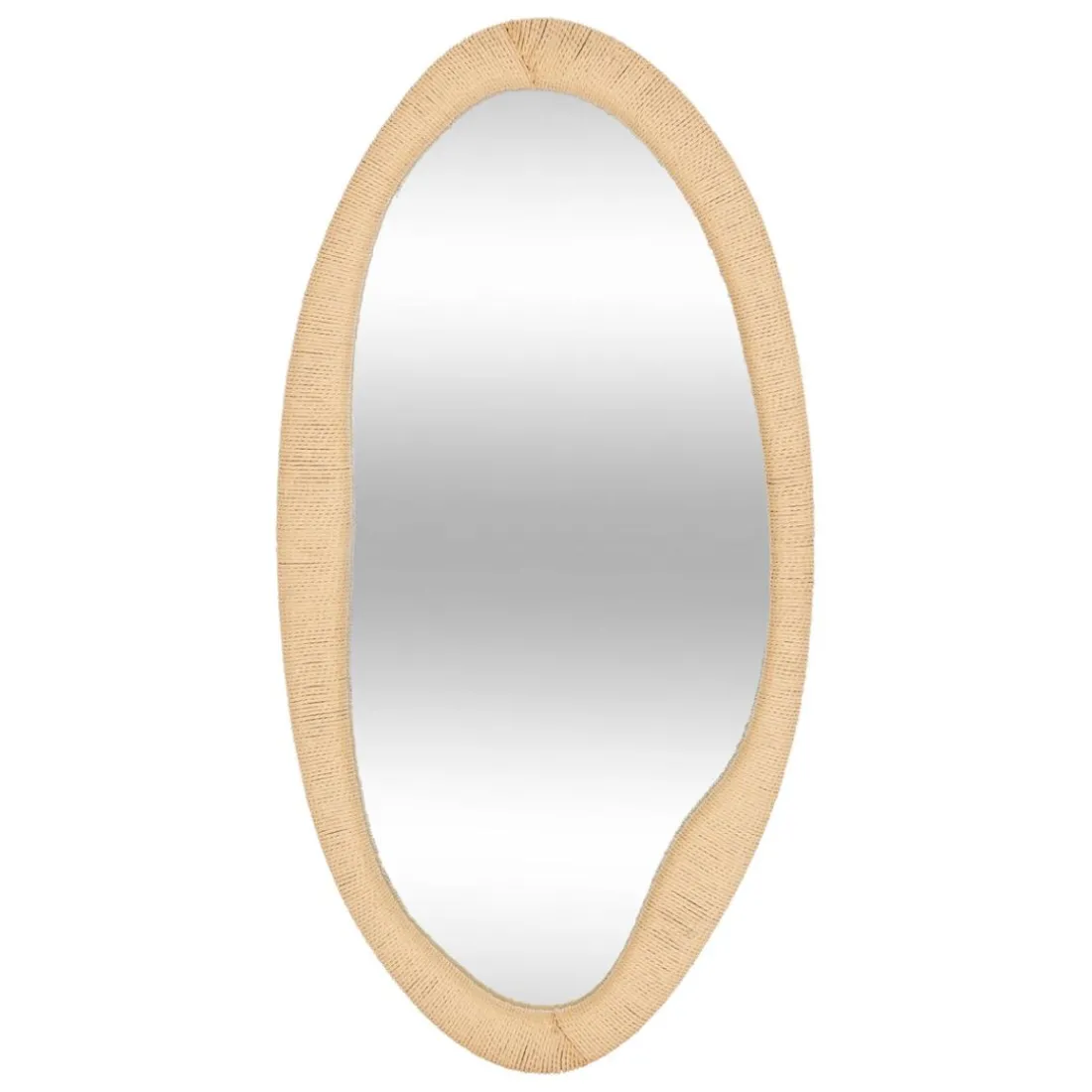 Miroir corde organique Laia beige