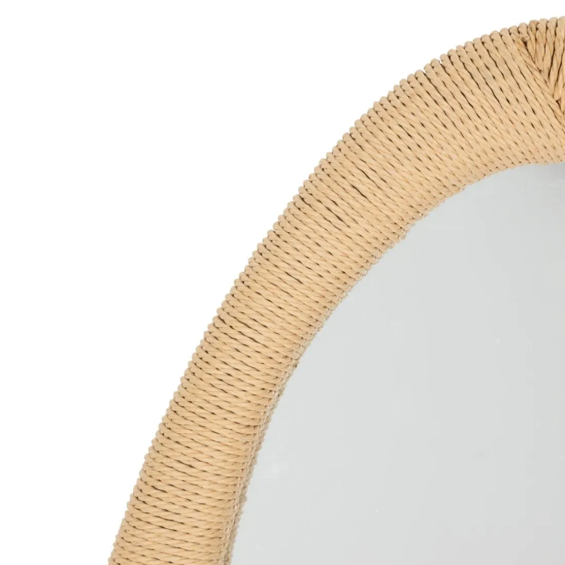 Miroir corde organique Laia beige