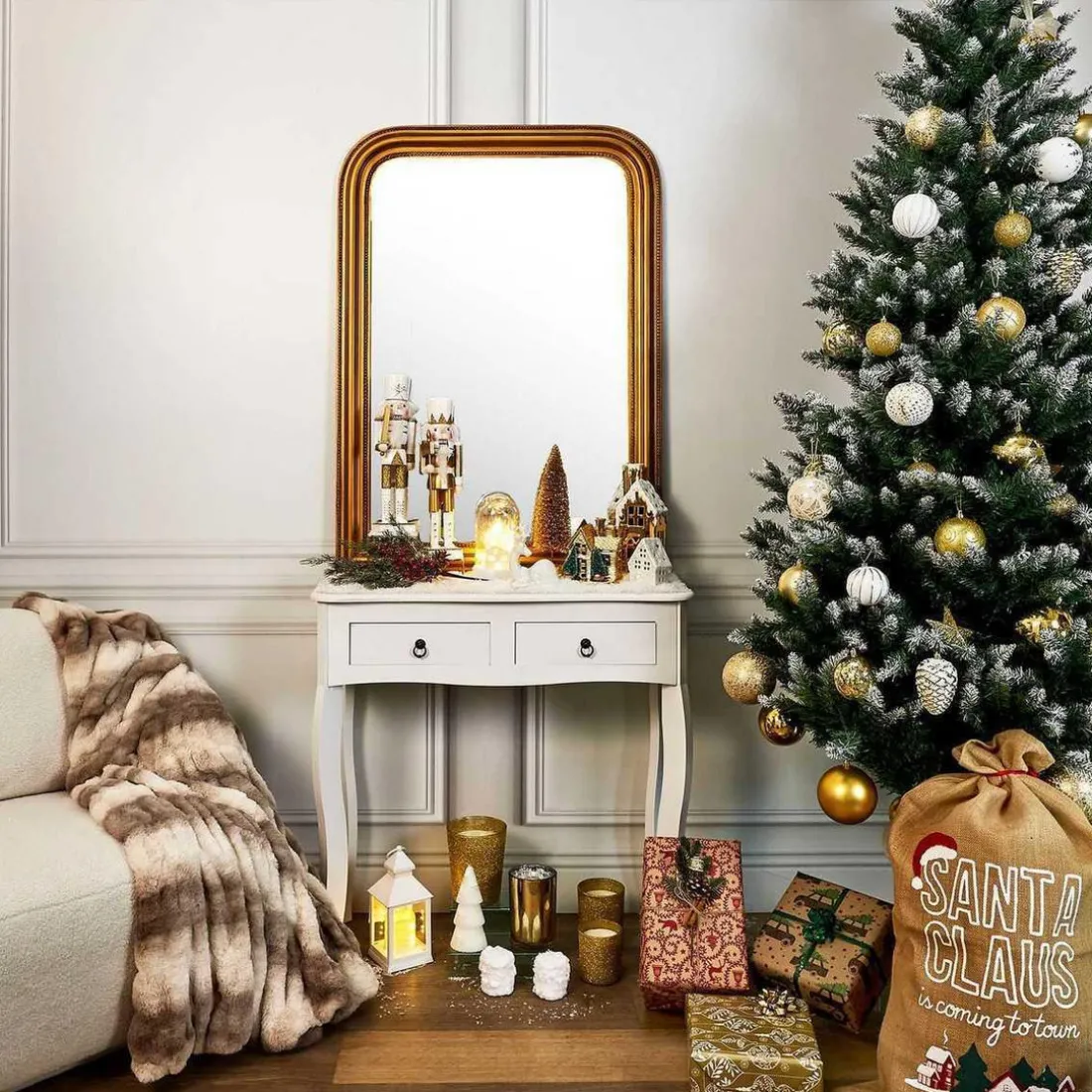 Miroir Deco Moulure en Bois