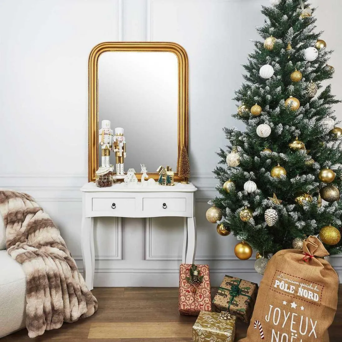 Miroir Deco Moulure en Bois