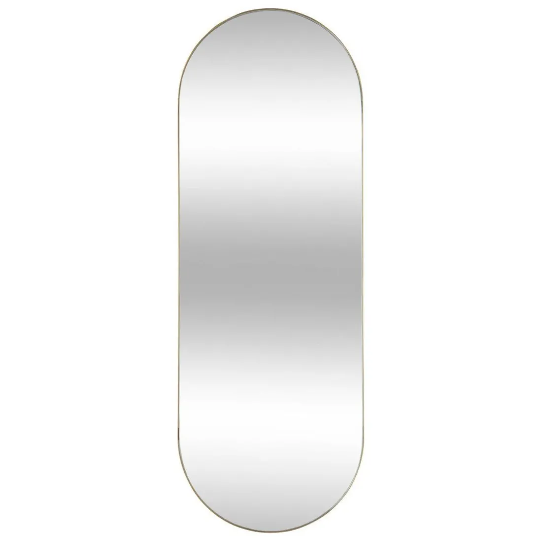 Miroir doré en métal