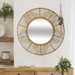 Miroir en Bambou Ina