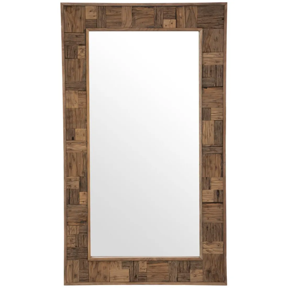 Miroir en bois Ori 70x115cm beige