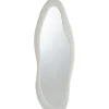 Miroir en pied décoratif design ondulé Pierrot Velours Crème