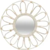 Miroir Fleur en Rotin D56 beige