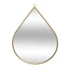 Miroir Métallique en Forme de Goutte