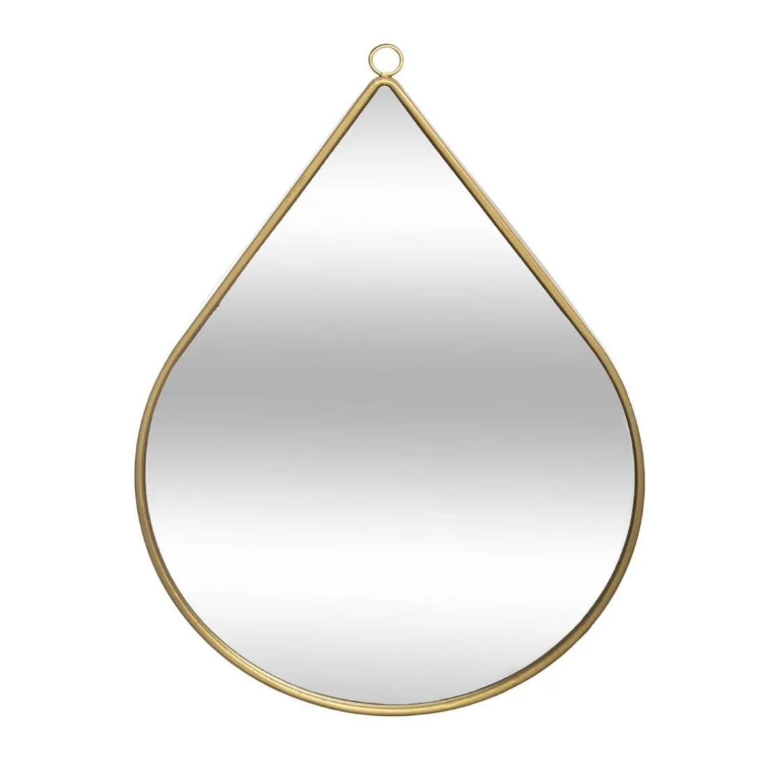Miroir Métallique en Forme de Goutte