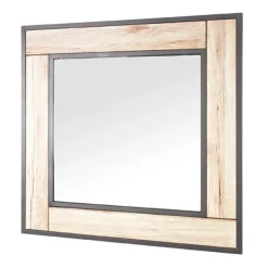Miroir mural avec cadre décor chêne San Remo