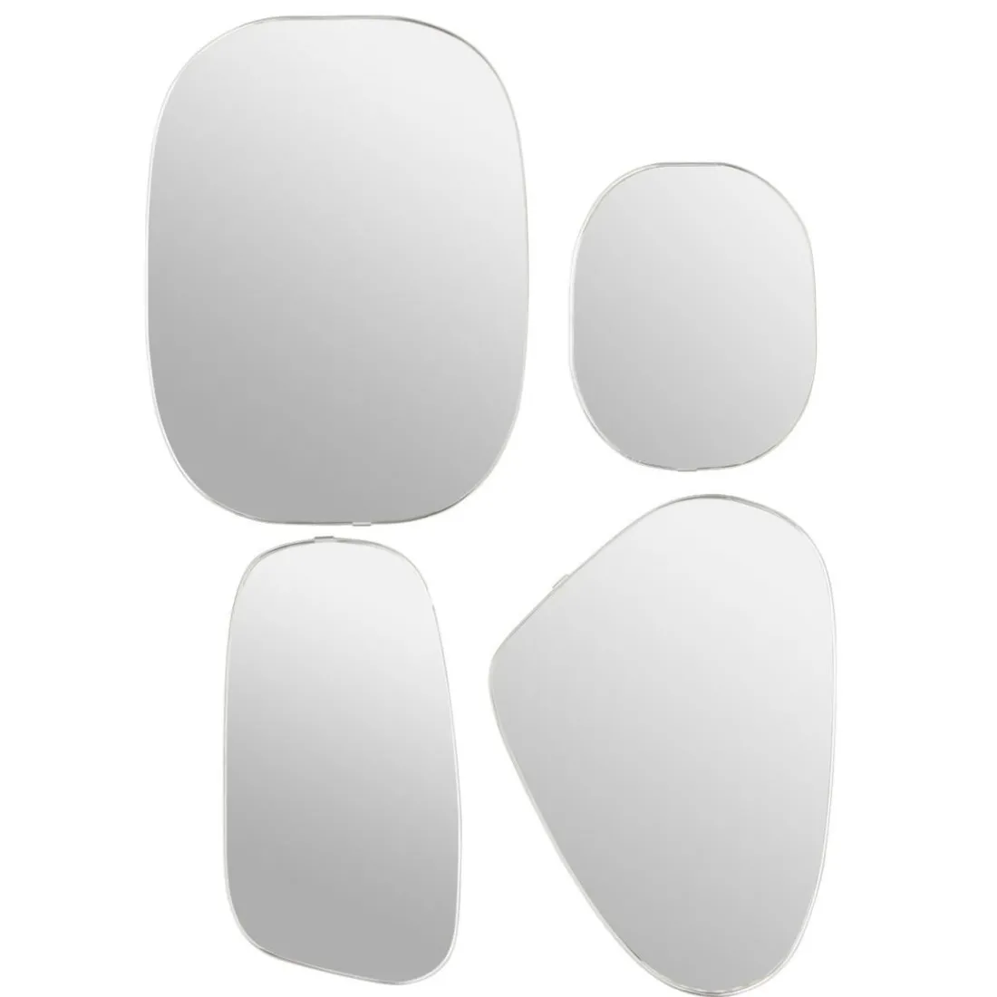 Miroir mural Roman argent
