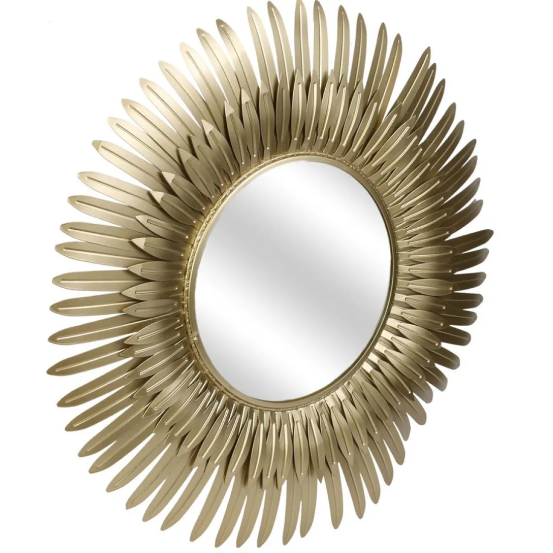 Miroir Plumes Doré JUBBY