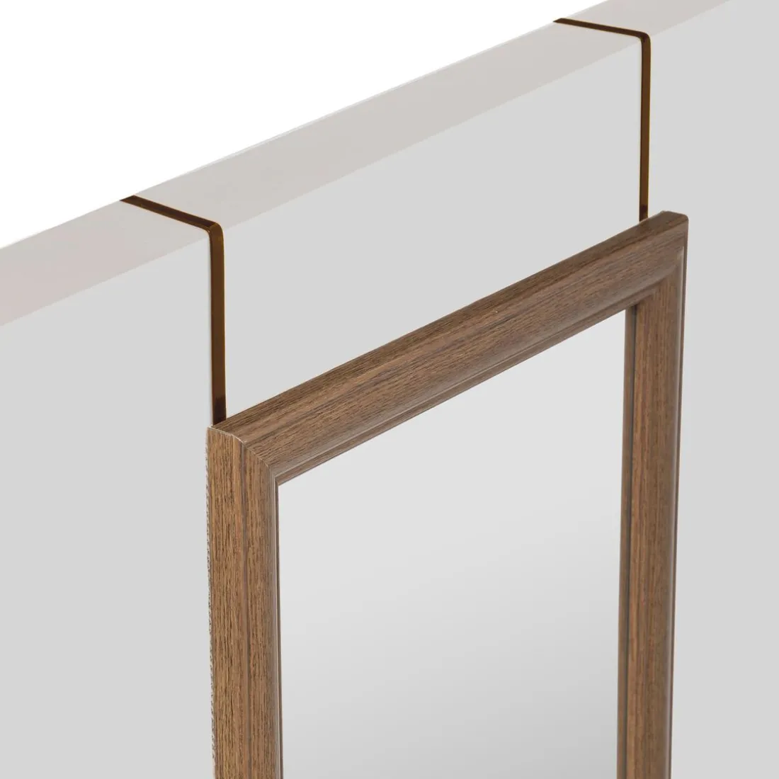 Miroir Porte Plastique 35 x 125 cm Paco noir