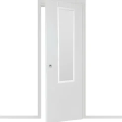 Miroir Porte Plastique 35 x 125 cm Paco noir