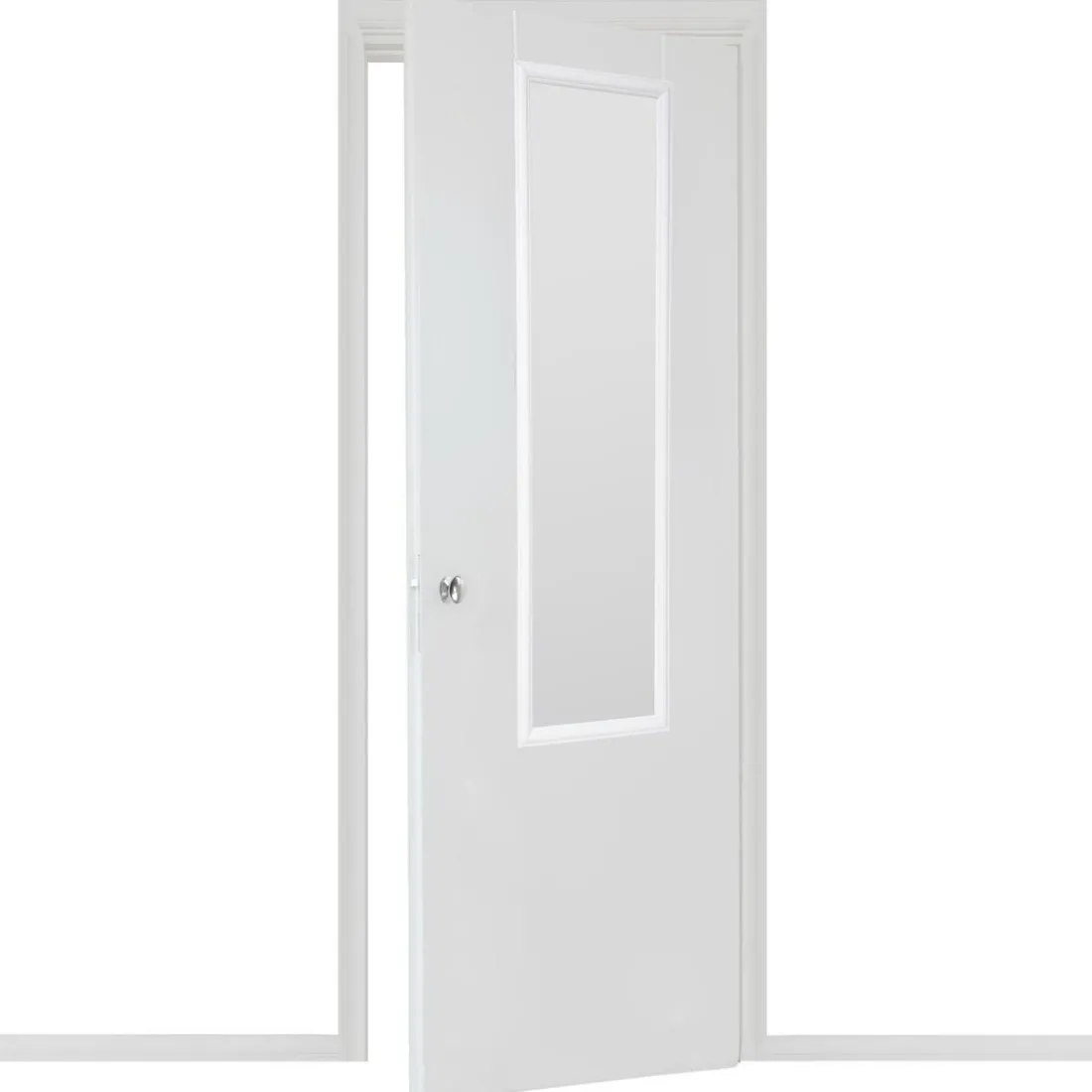 Miroir Porte Plastique 35 x 125 cm Paco noir