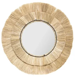 Miroir Raphia Alba