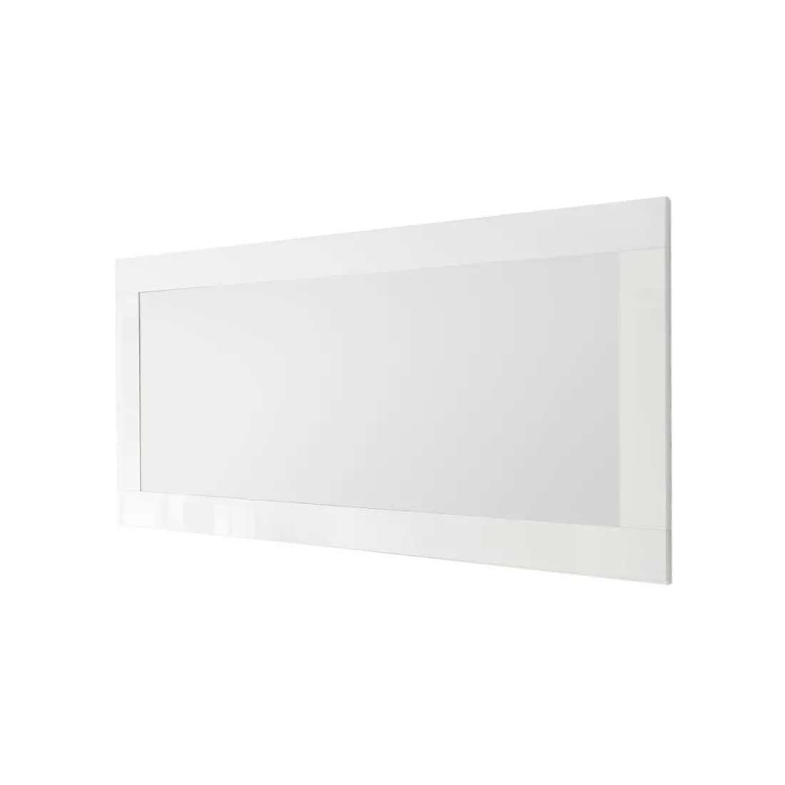 Miroir rectangulaire AMALFI laqué blanc brillant