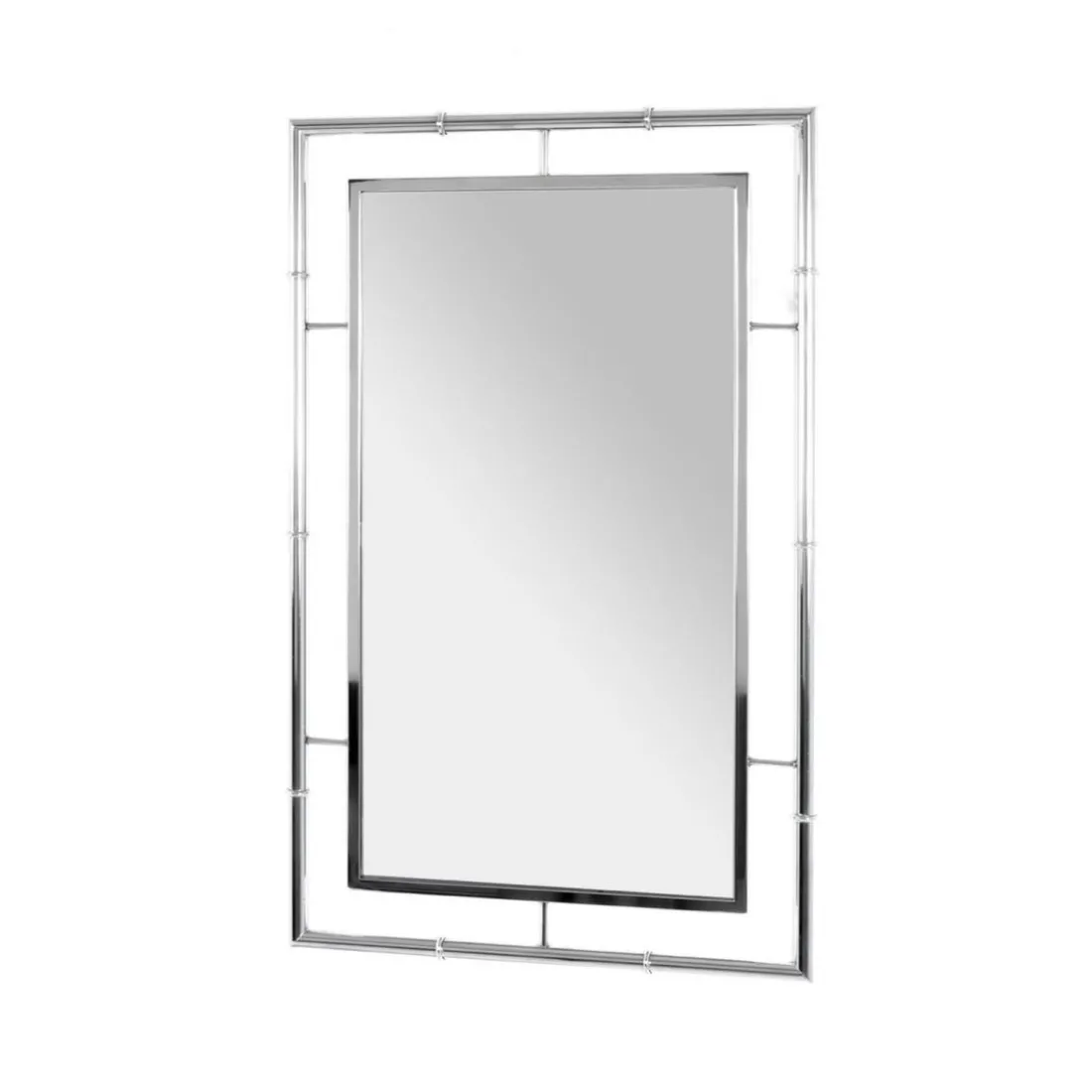 Miroir rectangulaire Chromé en métal