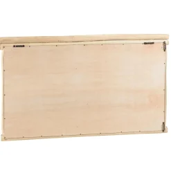 Miroir rectangulaire en branches de Teck naturel WILL Beige