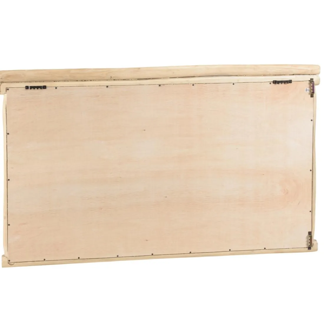 Miroir rectangulaire en branches de Teck naturel WILL Beige