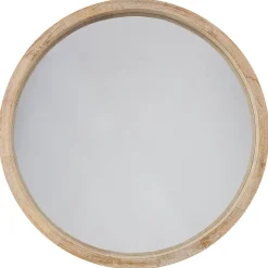 Miroir rond naturel scandinave D50